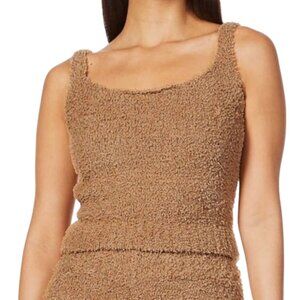 SKIMS Cozy Knit Tank, Camel, S/M